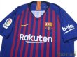 Photo3: FC Barcelona 2018-2019 Home Authentic Shirt #7 Coutinho La Liga Patch/Badge (3)