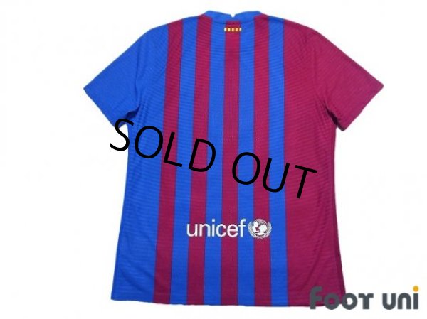 Photo2: FC Barcelona 2021-2022 Home Authentic Shirt and Shorts Set (2)