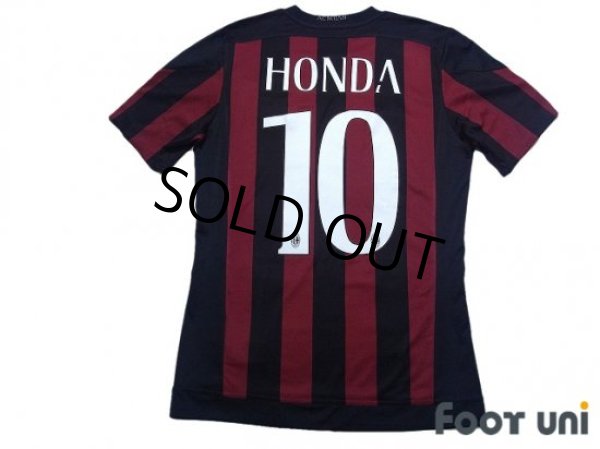 Photo2: AC Milan 2015-2016 Home Shirt #10 Keisuke Honda (2)