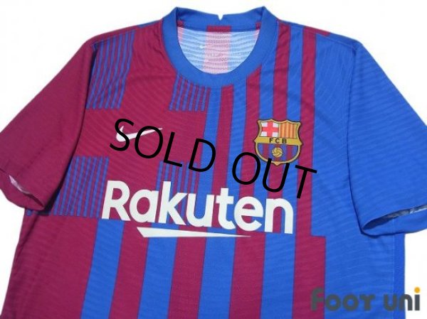 Photo3: FC Barcelona 2021-2022 Home Authentic Shirt and Shorts Set (3)