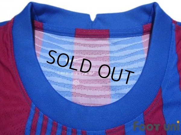 Photo4: FC Barcelona 2021-2022 Home Authentic Shirt and Shorts Set (4)