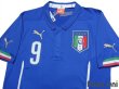 Photo3: Italy 2014 Home Shirt #9 Balotelli w/tags (3)