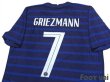 Photo4: France Euro 2020-2021 Home Authentic Shirt #7 Griezmann (4)