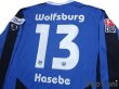 Photo4: VfL Wolfsburg 2008-2009 Away Long Sleeve Shirt #13 Makoto Hasebe w/tags (4)