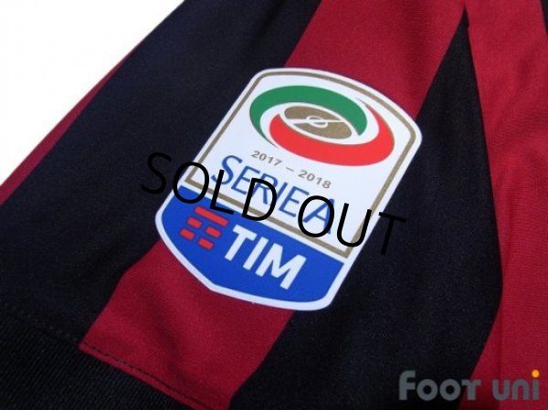 Photo6: AC Milan 2017-2018 Home Shirt #18 Montolivo Serie A Tim Patch/Badge w/tags (6)