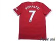 Photo2: Manchester United 2021-2022 Home Shirt #7 Cristiano Ronaldo (2)