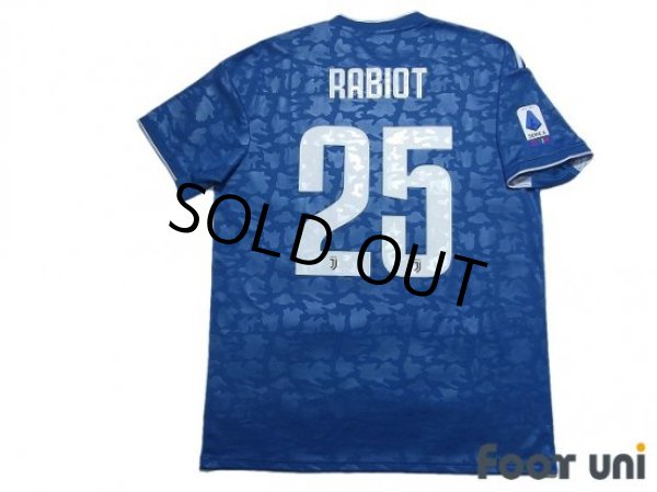 Photo2: Juventus 2019-2020 Third Shirt #25 Adrien Rabiot Serie A Tim Patch/Badge (2)