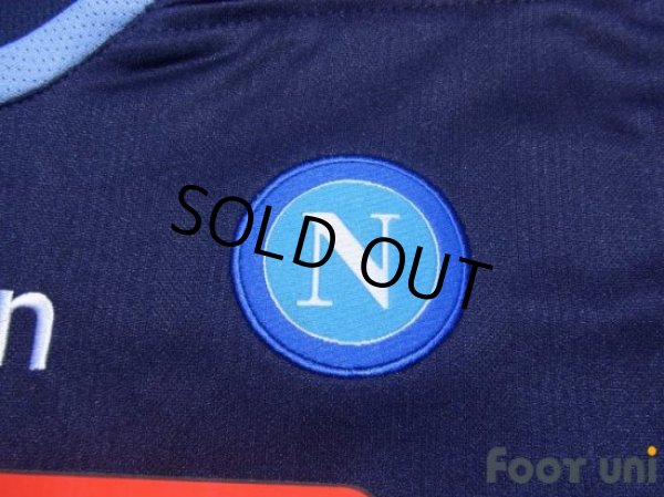 Photo6: Napoli 2010-2011 Third Long Sleeve Shirt #7 Cavani Serie A Tim Patch/Badge w/tags (6)