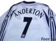 Photo4: Tottenham Hotspur 2001-2002 Home Long Sleeve Shirt #7 Anderton The F.A. Premier League Patch/Badge (4)