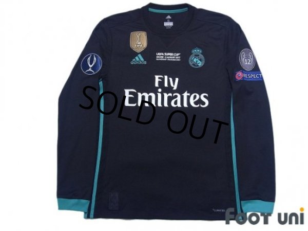 Photo1: Real Madrid 2017-2018 Away Long Sleeve Shirt #7 Cristiano Ronaldo (1)