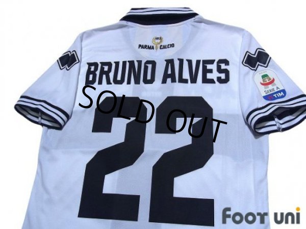 Photo4: Parma 2018-2019 Home Shirt #22 Bruno Alves Serie A Tim Patch/Badge w/tags (4)