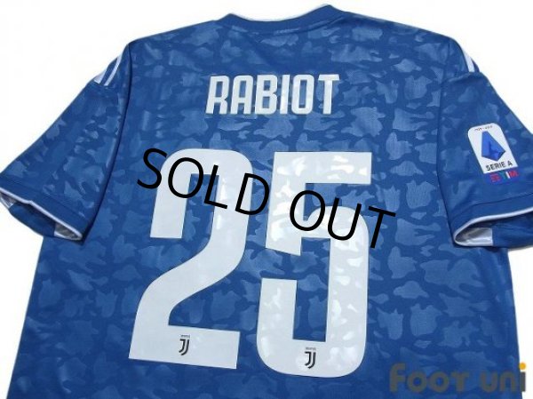Photo4: Juventus 2019-2020 Third Shirt #25 Adrien Rabiot Serie A Tim Patch/Badge (4)
