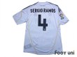 Photo2: Real Madrid 2009-2010 Home Shirt #4 Sergio Ramos LFP Patch/Badge w/tags (2)
