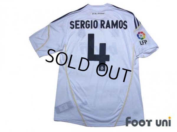 Photo2: Real Madrid 2009-2010 Home Shirt #4 Sergio Ramos LFP Patch/Badge w/tags (2)
