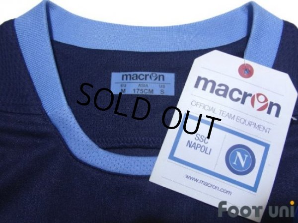 Photo5: Napoli 2010-2011 Third Long Sleeve Shirt #7 Cavani Serie A Tim Patch/Badge w/tags (5)