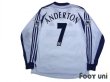 Photo2: Tottenham Hotspur 2001-2002 Home Long Sleeve Shirt #7 Anderton The F.A. Premier League Patch/Badge (2)