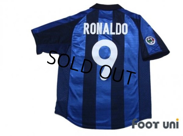 Photo2: Inter Milan 2001-2002 Home Shirt #9 Ronaldo Lega Calcio Patch/Badge (2)