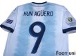 Photo4: Argentina 2019 Home Shirt #9 Kun Aguero Copa America Patch/Badge (4)