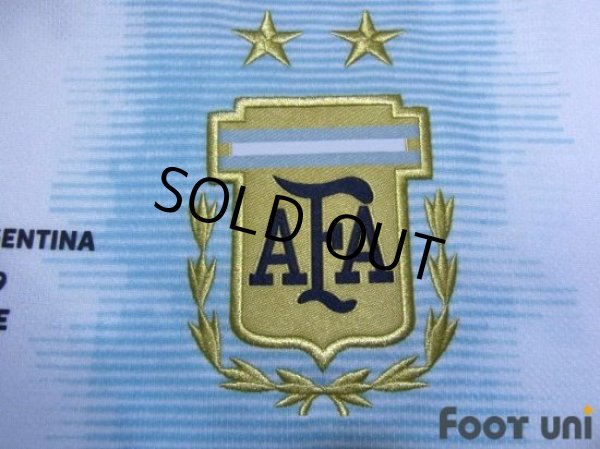 Photo6: Argentina 2019 Home Shirt #9 Kun Aguero Copa America Patch/Badge (6)