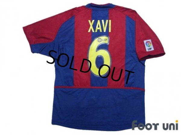 Photo2: FC Barcelona 2002-2003 Home Shirt #6 Xavi Hernandez LFP Patch/Badge (2)