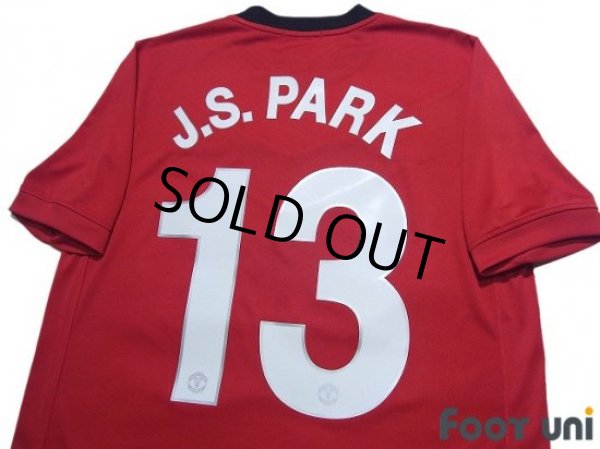 Photo4: Manchester United 2009-2010 Home Shirt #13 J.S. Park (4)