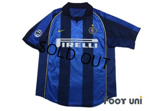 Photo1: Inter Milan 2001-2002 Home Shirt #9 Ronaldo Lega Calcio Patch/Badge (1)