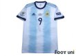 Photo1: Argentina 2019 Home Shirt #9 Kun Aguero Copa America Patch/Badge (1)