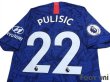 Photo4: Chelsea 2019-2020 Home Authentic Shirt #22 Pulisic Premier League Patch/Badge w/tags (4)