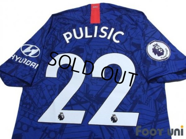 Photo4: Chelsea 2019-2020 Home Authentic Shirt #22 Pulisic Premier League Patch/Badge w/tags (4)