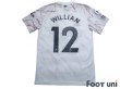 Photo2: Arsenal 2020-2021 Away Shirt #12 Willian Premier League Patch/Badge w/tags (2)
