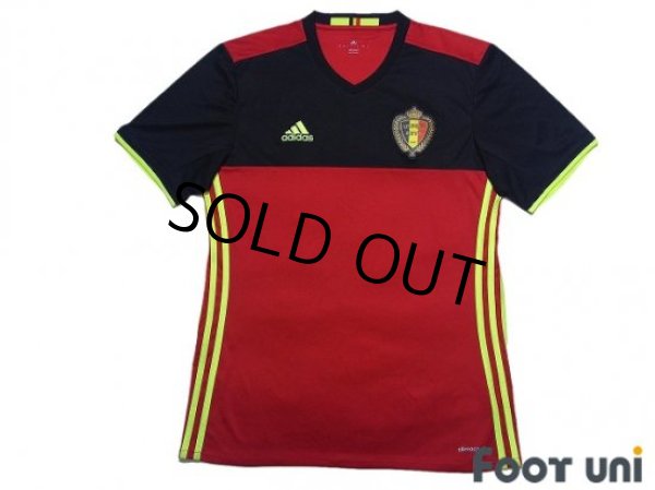 Photo1: Belgium Euro 2016 Home Shirt (1)