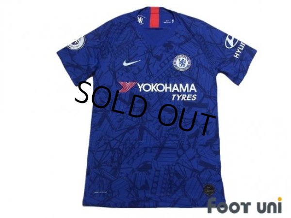 Photo1: Chelsea 2019-2020 Home Authentic Shirt #22 Pulisic Premier League Patch/Badge w/tags (1)