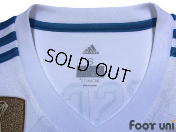 Photo5: Real Madrid 2017-2018 Home Shirt #22 Isco Champions League Patch/Badge (5)