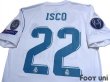 Photo4: Real Madrid 2017-2018 Home Shirt #22 Isco Champions League Patch/Badge (4)