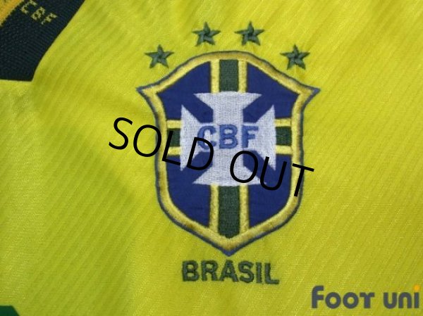 Photo6: Brazil 1995 Home Shirt #8 Dunga (6)
