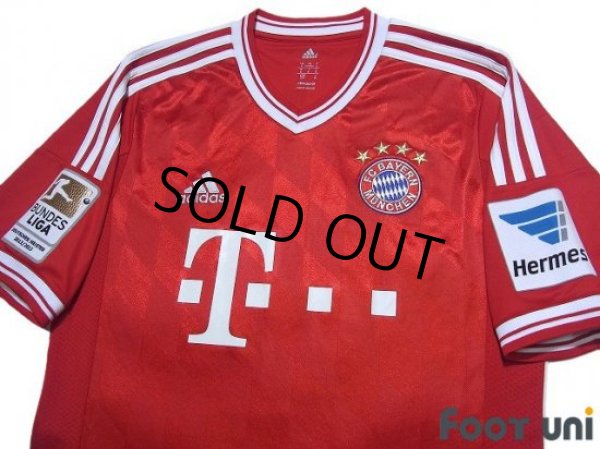 Photo3: Bayern Munchen 2013-2014 Home Shirt #19 Mario Gotze Bundesliga Patch/Badge (3)