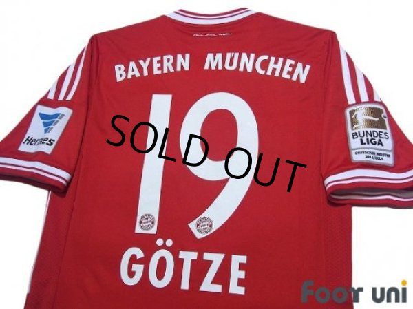 Photo4: Bayern Munchen 2013-2014 Home Shirt #19 Mario Gotze Bundesliga Patch/Badge (4)