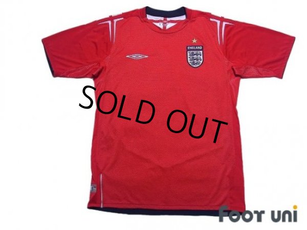 Photo1: England Euro 2004 Home Shirt (1)