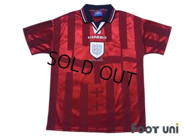 Photo1: England 1998 Away Shirt (1)