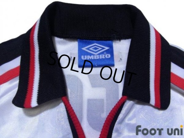 Photo5: Manchester United 1997-1999 Away Long Sleeve Shirt #11 Giggs Champions League Patch/Badge (5)