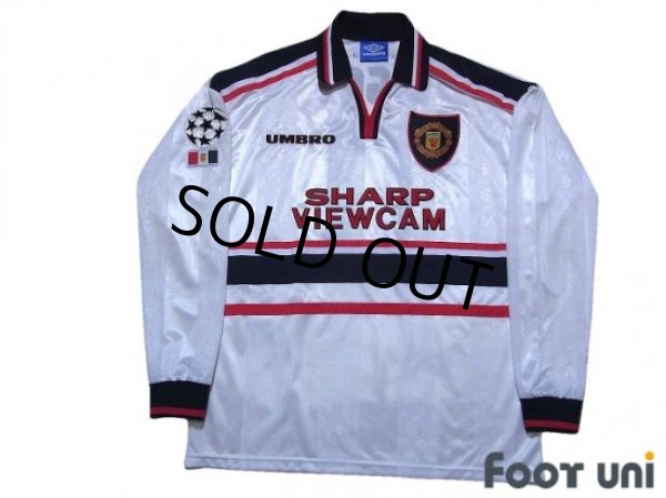 Photo1: Manchester United 1997-1999 Away Long Sleeve Shirt #11 Giggs Champions League Patch/Badge (1)