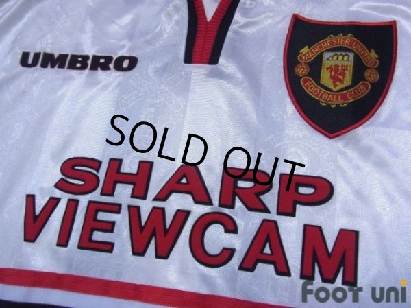 Photo7: Manchester United 1997-1999 Away Long Sleeve Shirt #11 Giggs Champions League Patch/Badge (7)