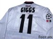 Photo4: Manchester United 1997-1999 Away Long Sleeve Shirt #11 Giggs Champions League Patch/Badge (4)