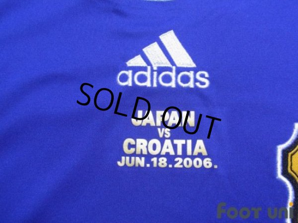 Photo6: Japan 2006 Home Authentic Shirt Matchday print against Croatia (6)