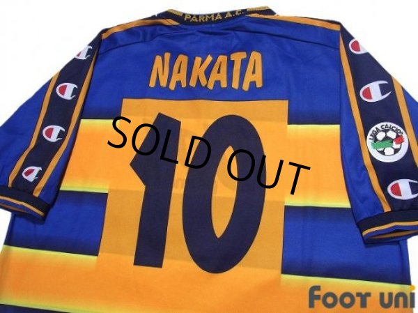 Photo4: Parma 2001-2002 Home Shirt #10 Hidetoshi Nakata Lega Calcio Patch/Badge (4)