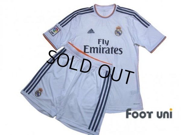 Photo1: Real Madrid 2013-2014 Home Shirt and Shorts Set LFP Patch/Badge (1)