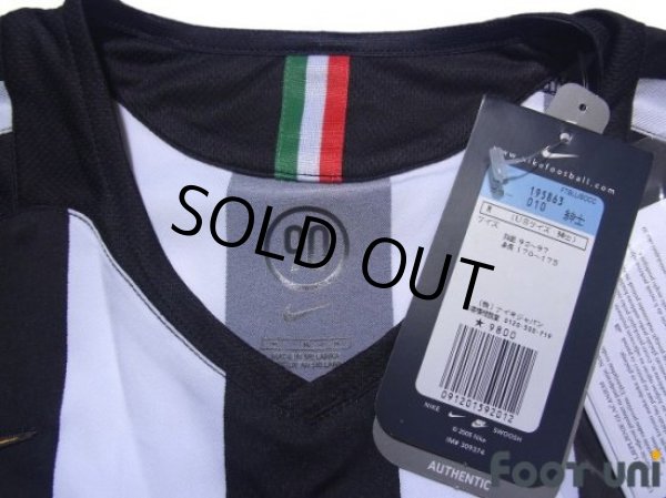 Photo4: Juventus 2005-2006 Home Long Sleeve Shirt Scudetto Patch/Badge w/tags (4)