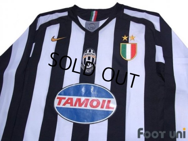 Photo3: Juventus 2005-2006 Home Long Sleeve Shirt Scudetto Patch/Badge w/tags (3)