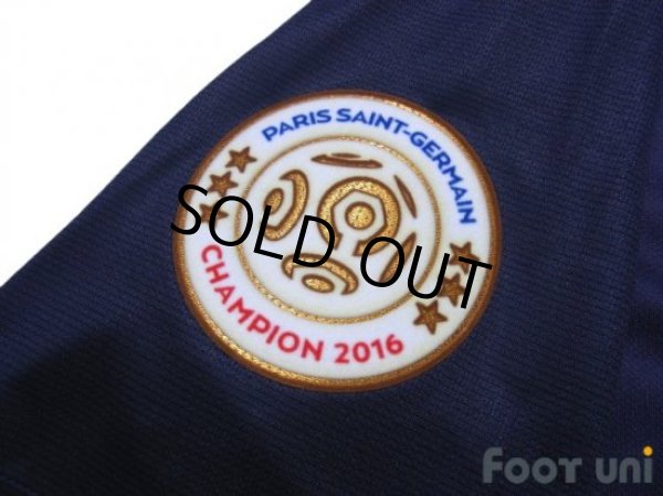 Photo6: Paris Saint Germain 2016-2017 Home Shirt #25 Adrien Rabiot Paris Saint Germain Champion 2016 Patch/Badge w/tags (6)
