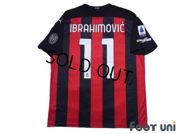 AC Milan 2020-2021 Home Shirt #11 Ibrahimovic - Online Shop
